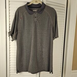 Rhone Mens Gray‎ Delta Pique Polo Golf Shirt Medium